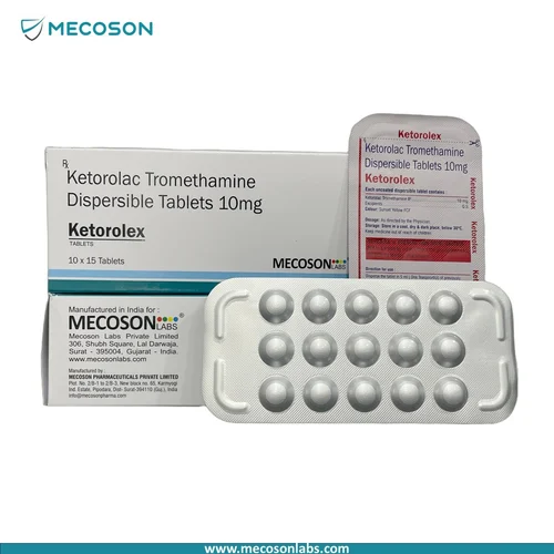 10mg Ketorolac Tromethamine Dispersible Tablets