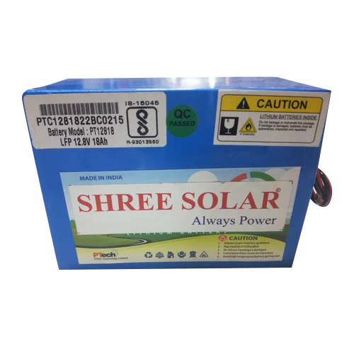 18ah Luminous Solar Battery - Material  Metal