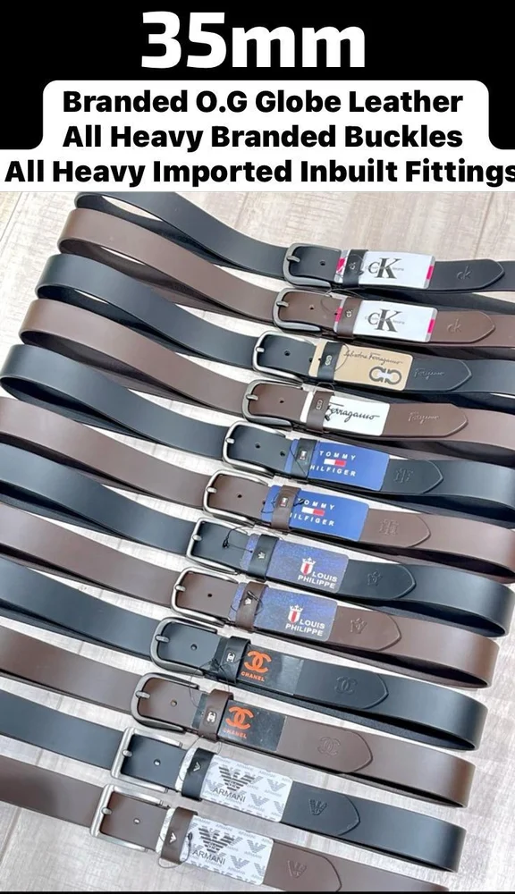 35mm leather formal belts