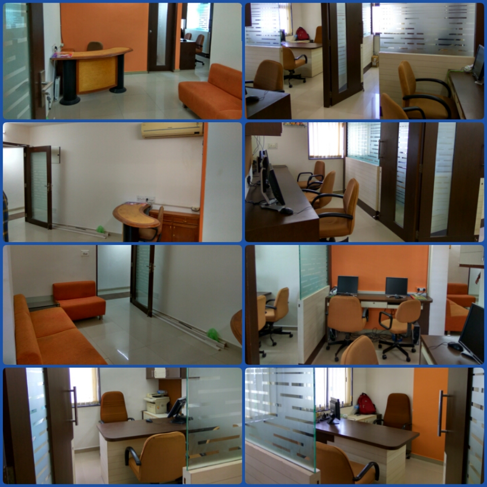 650 Sq ft  Excellent Furnished Office  2 Cabins   7 seating on Rent