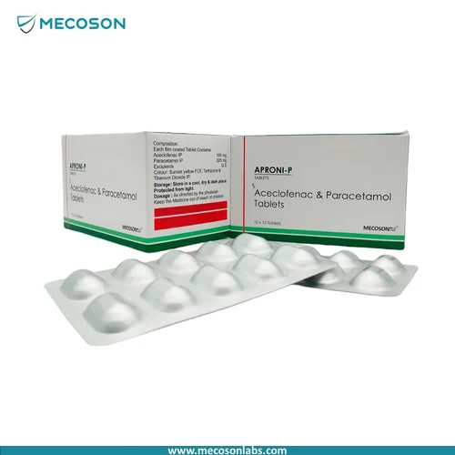 Aceclofenac 100 Mg   Paracetamol 325 Mg   Serratiopeptidase 15 Mg Tablet