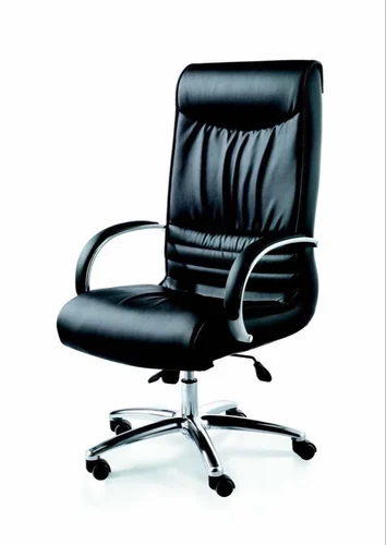 Black Leather Revolving Chair