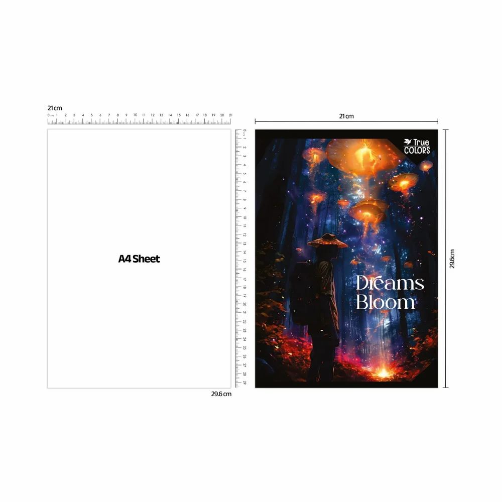 Blue True Colors Custom Notebook