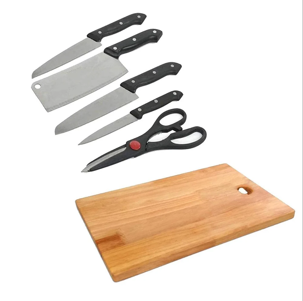 Chopping Board With Knife Set