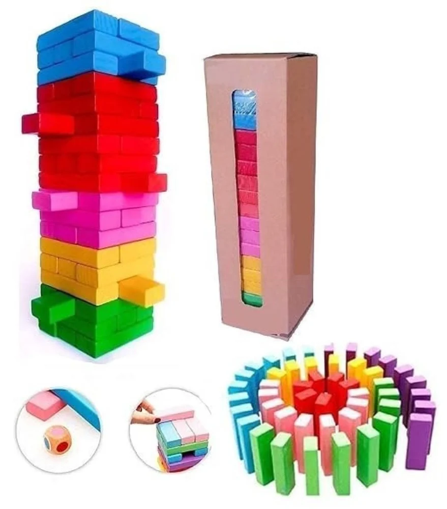 Color Jenga Puzzle Boxes