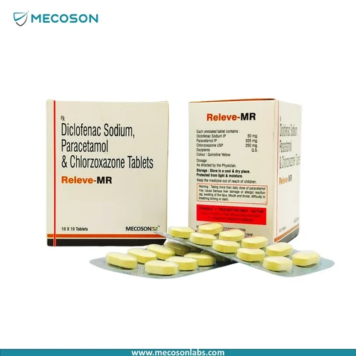 Diclofenac 50 Mg   Paracetamol 325 Mg   Chlorzoxazone 250 Mg Tablets