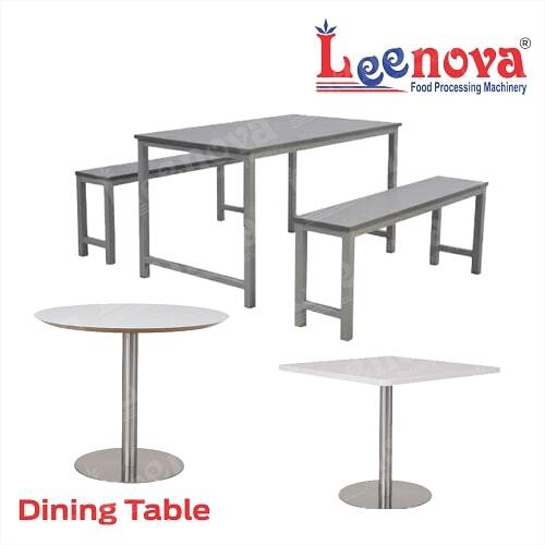 Dining Table - Stainless Steel   24x60x32 Inch