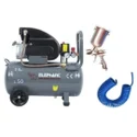 Elephant Air Compressor 50 L 2 HP AC 50 C with Paint Spray Gun PR-01  1 4 mm and
