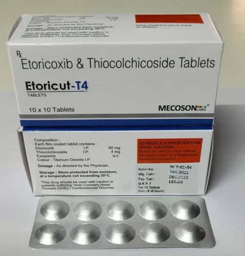 Etoricoxib 60 mg   Thiocolchicoside 4 mg Tablet