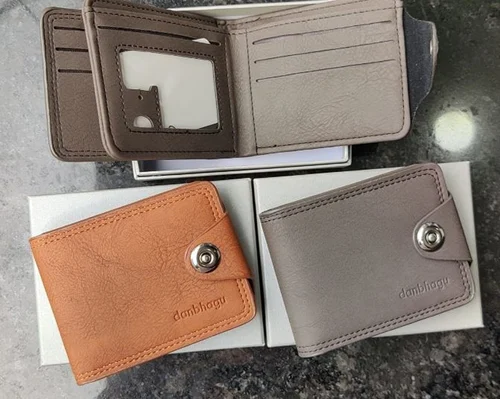 Magnetic Button Wallet