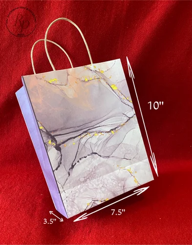 Marble Printed Paper Bag