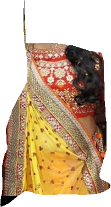 Multi colour lehnga