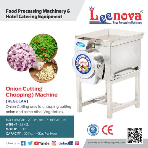 Onion Cutter Machine - Capacity  30 - 40 Kg hr