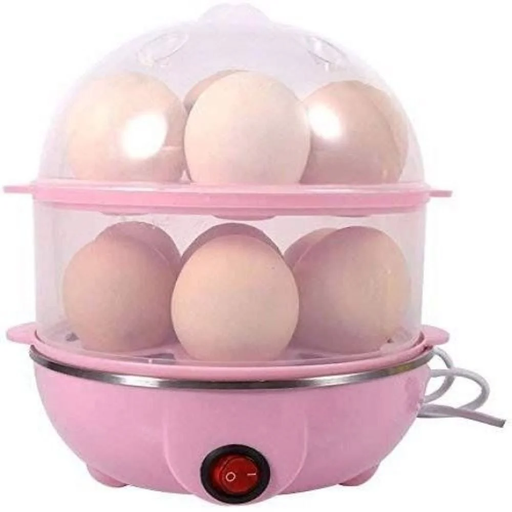 Plastic Round Double Layer Egg Boiler