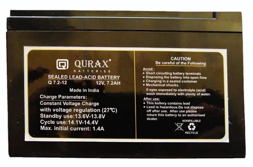 QURAX MAKE 7 2 AH SMF BATTERIES
