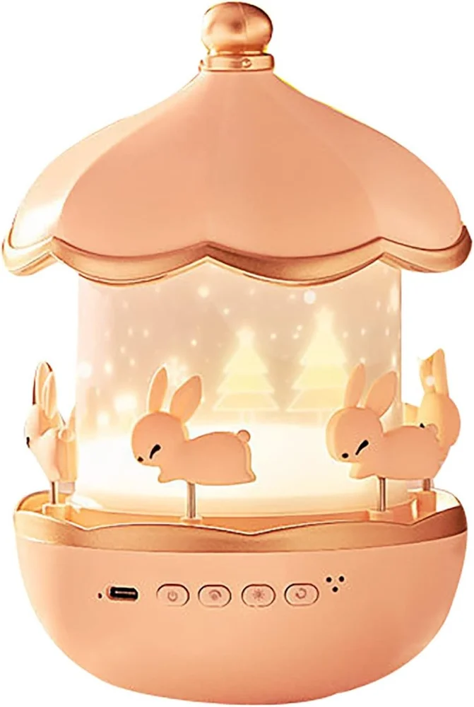 Rotating Cabin Projector Lamp Star Projector Night Light for Kids Baby carousel 