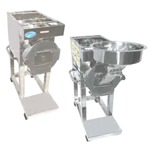 Ss 2in1 Food Pulverizer Machine - 12-15 Kg hr Capacity  Stainless Steel