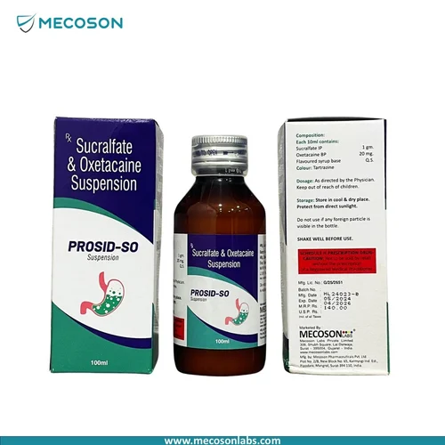Sucralfate 1 Gm   Oxetacaine 20 Mg  Prosid-So  Syrup
