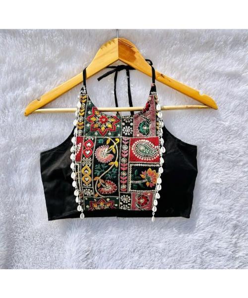 Tradiotional Pure Cotton Embroidered Rajasthani Kutchi Work Blouse
