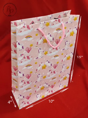 Unicorn Printed Paper Bag
