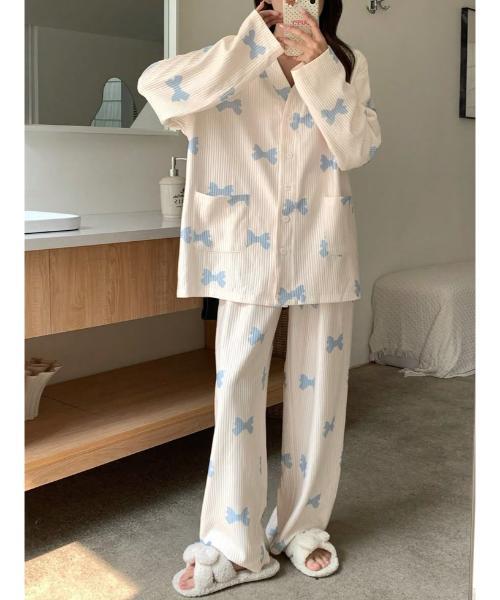 Winter Nightsuits - Color  Beige With Brown Spots