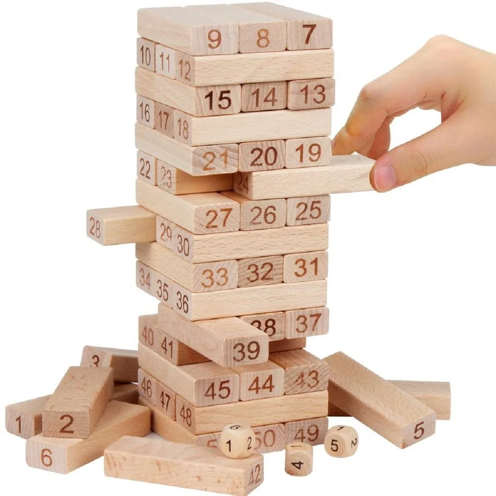 Wooden Jenga Game  Tumbling Tower 